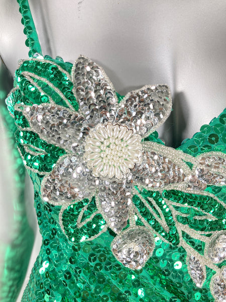 Vintage 80s DRESS gown Green Alyce Designs Party Prom S/M Style Star Vintage Vintage 80s DRESS gown Green Alyce Designs Party Prom S/M Style Star Vintage