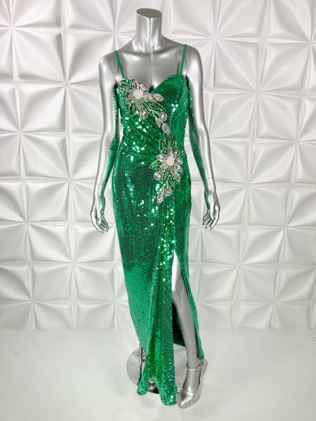 Vintage 80s DRESS gown Green Alyce Designs Party Prom S/M Style Star Vintage Vintage 80s DRESS gown Green Alyce Designs Party Prom S/M Style Star Vintage