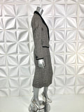 LOUIS FERAUD Vintage plaid checked Skirt Blazer SUIT set S 6