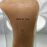 Yeezy season 6 clear pvc mules heels sandals size 37