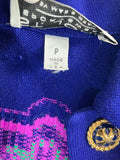 ST JOHN Marie Gray Santana Knit Skirt & Jacket Set Royal Blue