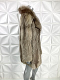 Vintage Fur COAT Fox Racoon S M L