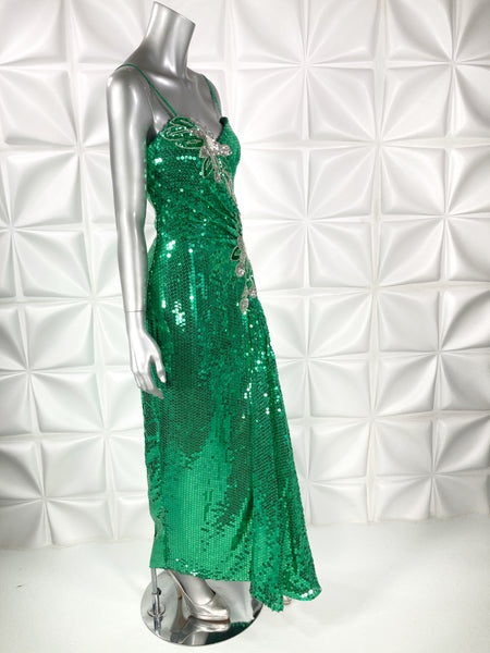 Vintage 80s DRESS gown Green Alyce Designs Party Prom S/M Style Star Vintage Vintage 80s DRESS gown Green Alyce Designs Party Prom S/M Style Star Vintage